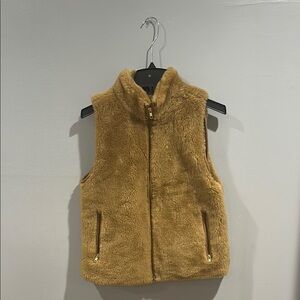 Cozy Tan Fleece Vest